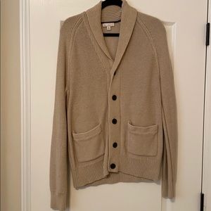 Tan chunky knit cardigan (GAP)